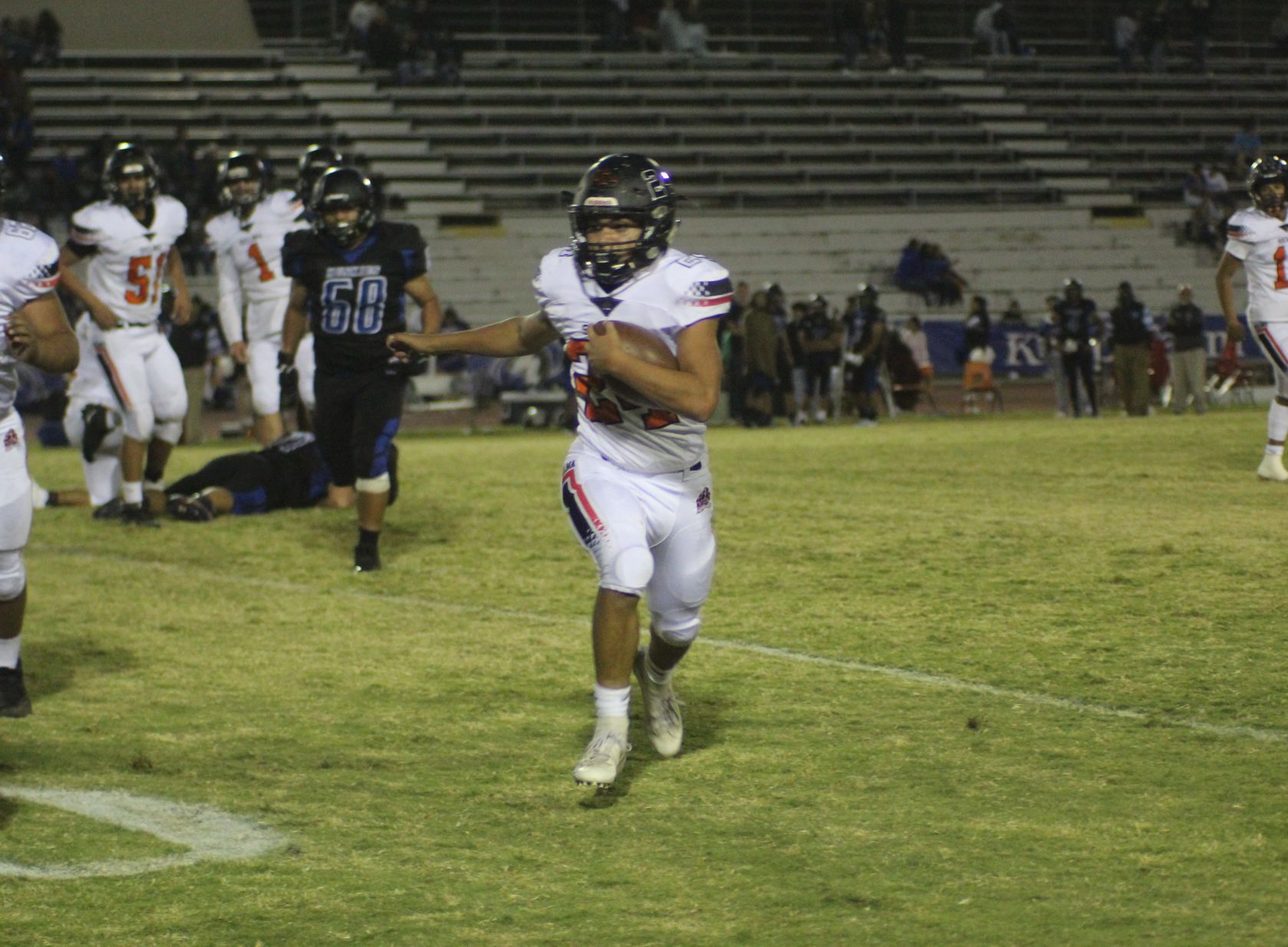 Bears demolish Huskies 49-0, start CSL at 1-0